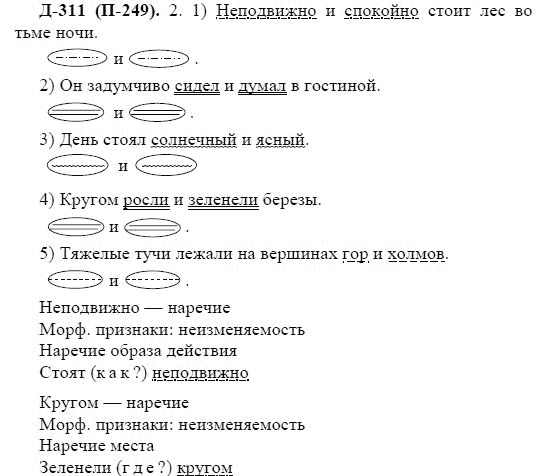 3-е изд, 7 класс, М.М. Разумовская, 2006 / 1999, задание: д311п249