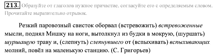 Практика, 7 класс, Пименова, Еремеева, 2011, задание: 213