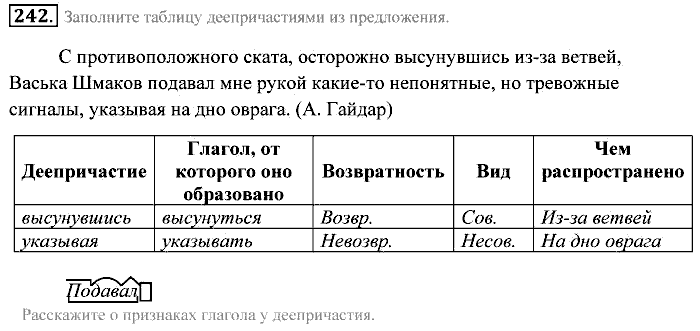 Практика, 7 класс, Пименова, Еремеева, 2011, задание: 242