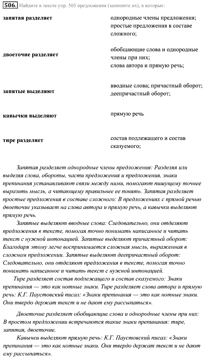 Практика, 7 класс, Пименова, Еремеева, 2011, задание: 506