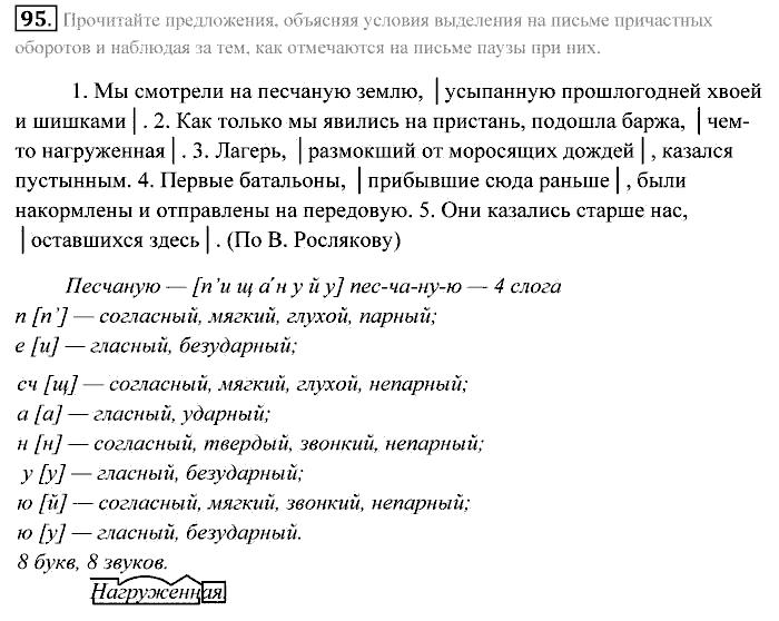 Практика, 7 класс, Пименова, Еремеева, 2011, задание: 95