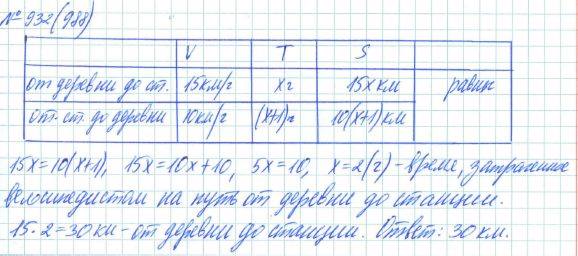 Алгебра, 7 класс, Макарычев, Миндюк, 2015 / 2013 / 2009 / 2005, задание: 932 (988)