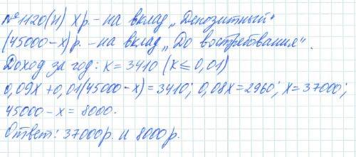 Алгебра, 7 класс, Макарычев, Миндюк, 2015 / 2013 / 2009 / 2005, задание: 1120 (н)