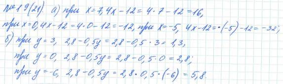 Алгебра, 7 класс, Макарычев, Миндюк, 2015 / 2013 / 2009 / 2005, задание: 19 (21)