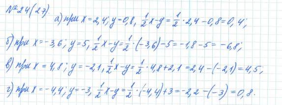 Алгебра, 7 класс, Макарычев, Миндюк, 2015 / 2013 / 2009 / 2005, задание: 24 (27)