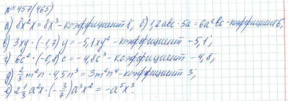 Алгебра, 7 класс, Макарычев, Миндюк, 2015 / 2013 / 2009 / 2005, задание: 457 (465)