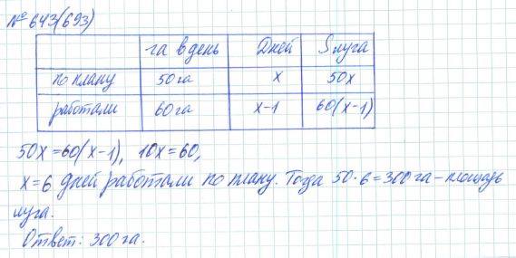 Алгебра, 7 класс, Макарычев, Миндюк, 2015 / 2013 / 2009 / 2005, задание: 643 (693)