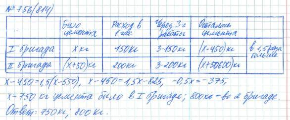 Алгебра, 7 класс, Макарычев, Миндюк, 2015 / 2013 / 2009 / 2005, задание: 756 (814)