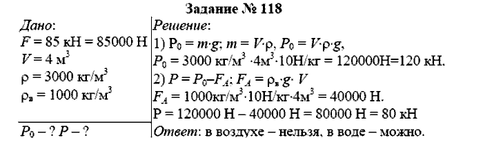 Физика, 7 класс, Громов, Родина, 2003-2011, задача: 118