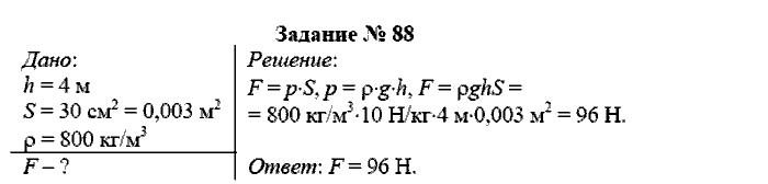 Физика, 7 класс, Громов, Родина, 2003-2011, задача: 88