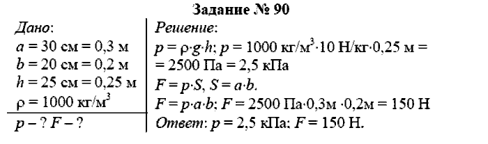Физика, 7 класс, Громов, Родина, 2003-2011, задача: 90