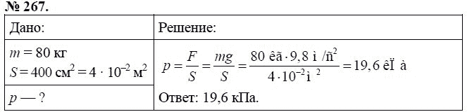 Сборник задач по физике, 7 класс, А.В. Перышкин, 2010, задание: 267