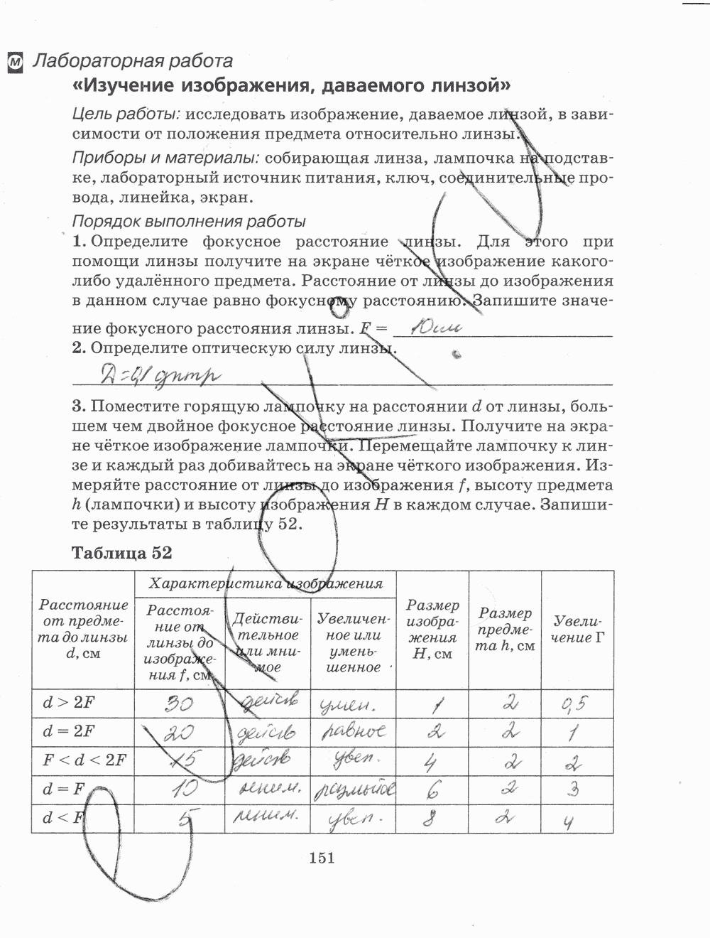 Рабочая тетрадь, 7 класс, Н.С. Пурышева, Н.Е. Важеевская, 2012, задание: стр. 151
