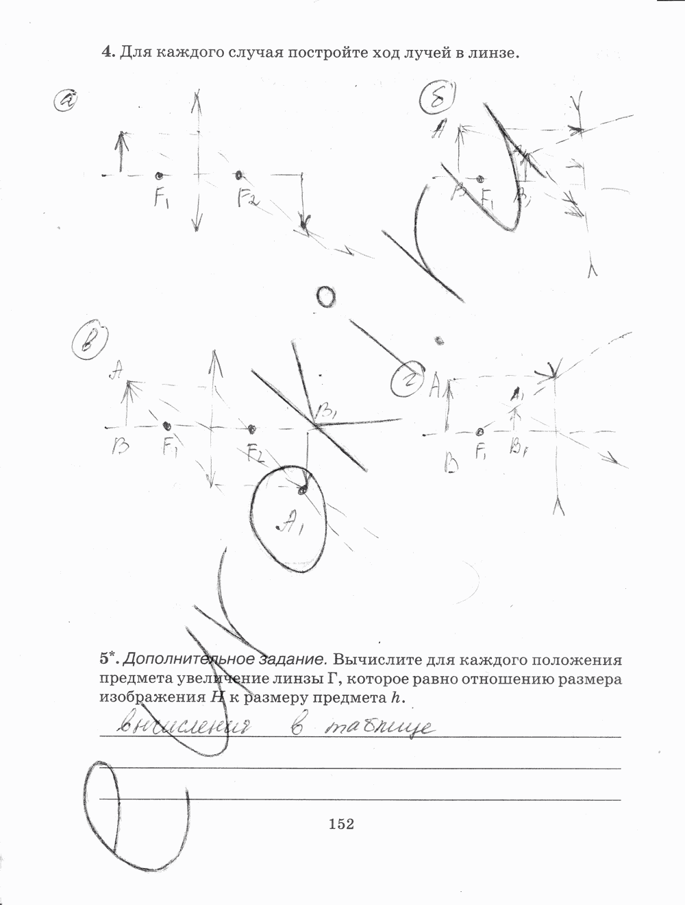 Рабочая тетрадь, 7 класс, Н.С. Пурышева, Н.Е. Важеевская, 2012, задание: стр. 152