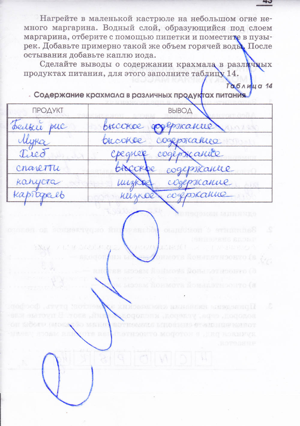 Рабочая тетрадь, 7 класс, Габриелян О.С. Шипарева Г.А., 2015, задание: стр. 43