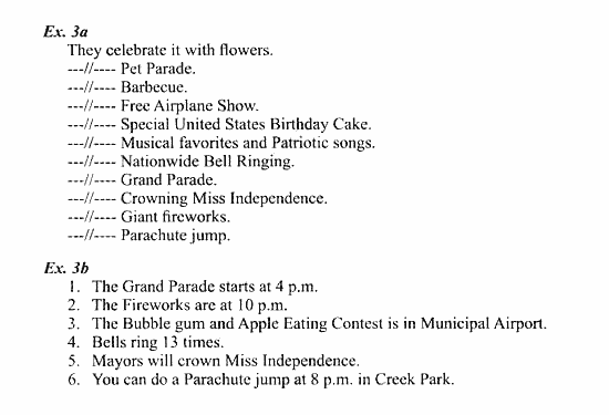 Students Book - Workbook, 7 класс, Деревянко Н.Н, 2006 - 2012, Lesson 6 Задание: 3