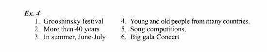 Students Book - Workbook, 7 класс, Деревянко Н.Н, 2006 - 2012, Lesson 5 Задание: 4