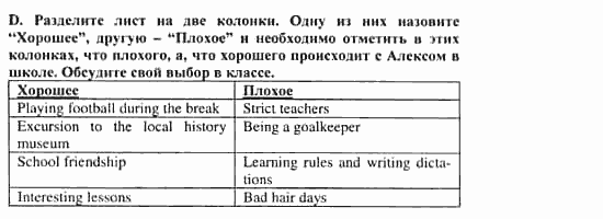Учебник и рабочая тетрадь 7-9 класс: часть 1, часть 2, 7 класс, Клементьева, Шэннон, 2003, Рабочая тетрадь 2 Задание: 9_d
