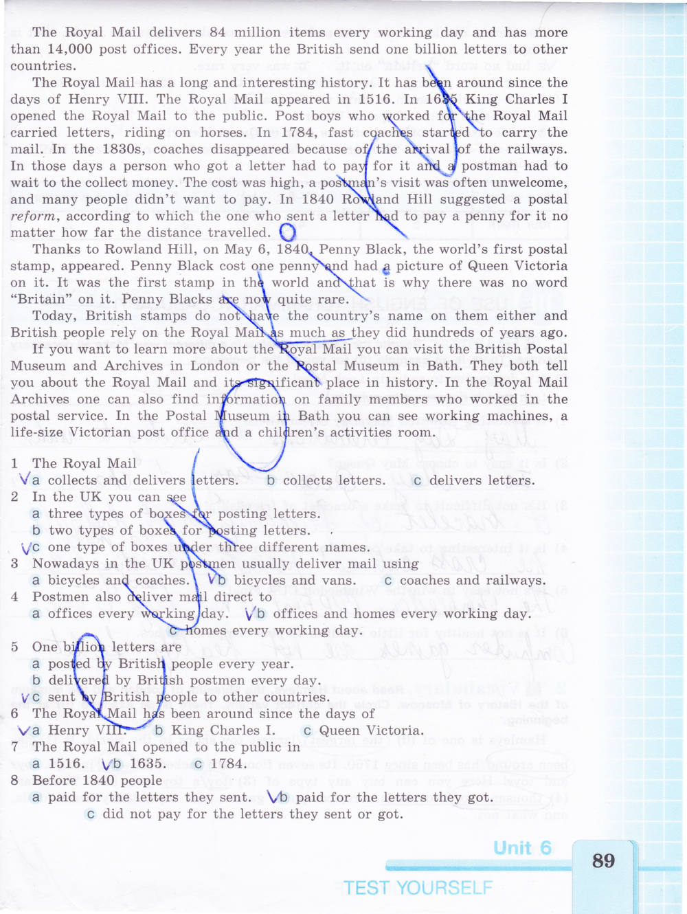 Рабочая тетрадь (нумерация страниц не совпадает на 2 стр. со старым изданием), 7 класс, Кузовлев В.П., 2014 - 2015, задание: Стр. 89