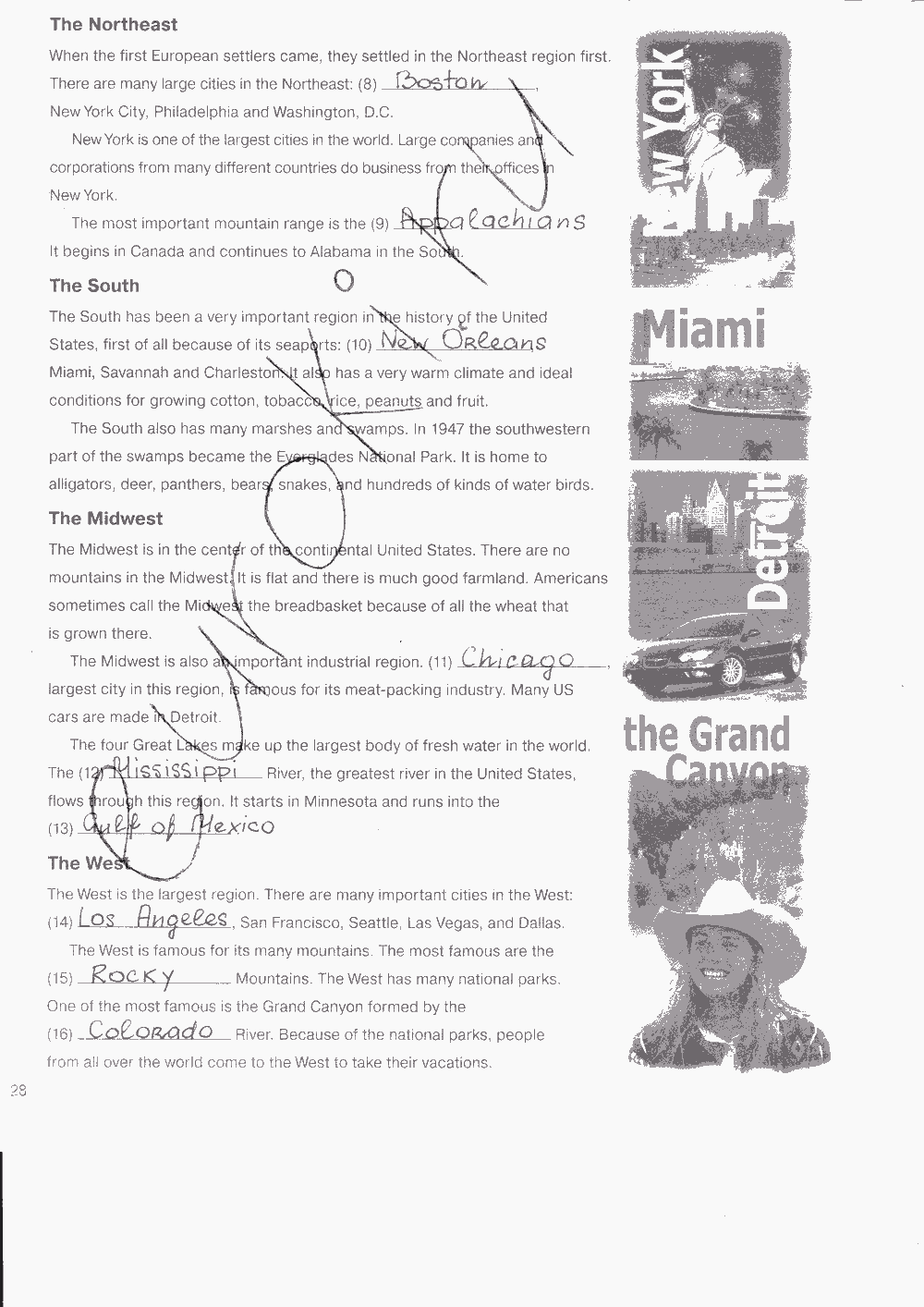 Рабочая тетрадь. Workbook, 7 класс, Н. Деревянко, С. Жаворонкова, Л. Козятинская, 2014 - 2016, задание: стр. 28