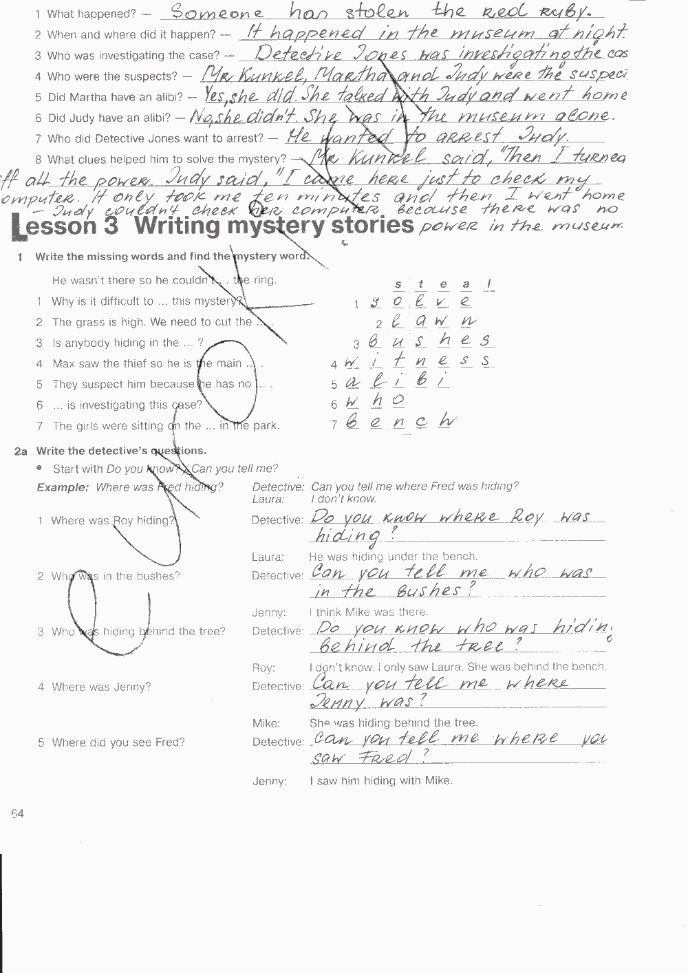 Рабочая тетрадь. Workbook, 7 класс, Н. Деревянко, С. Жаворонкова, Л. Козятинская, 2014 - 2016, задание: стр. 64