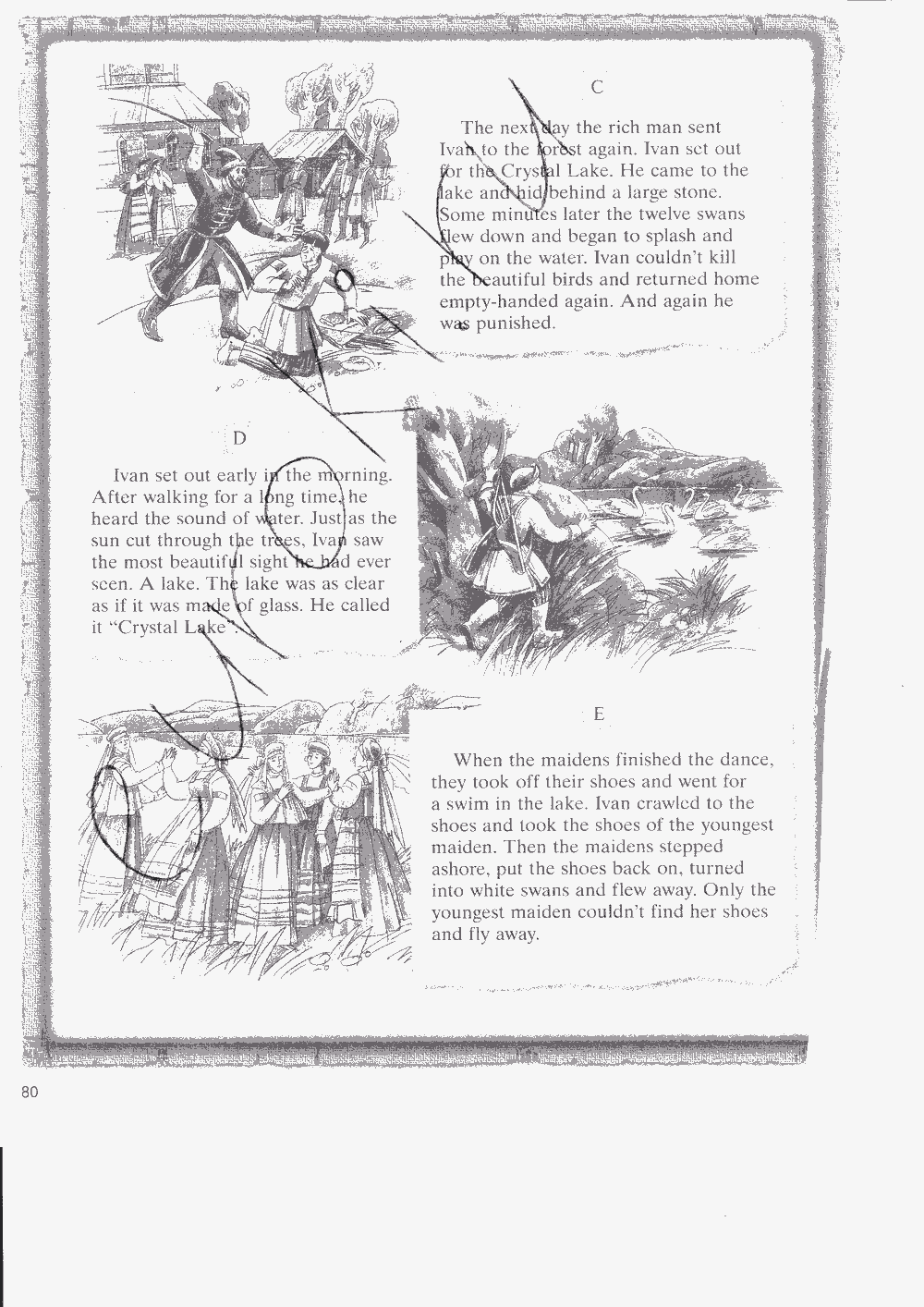 Рабочая тетрадь. Workbook, 7 класс, Н. Деревянко, С. Жаворонкова, Л. Козятинская, 2014 - 2016, задание: стр. 80