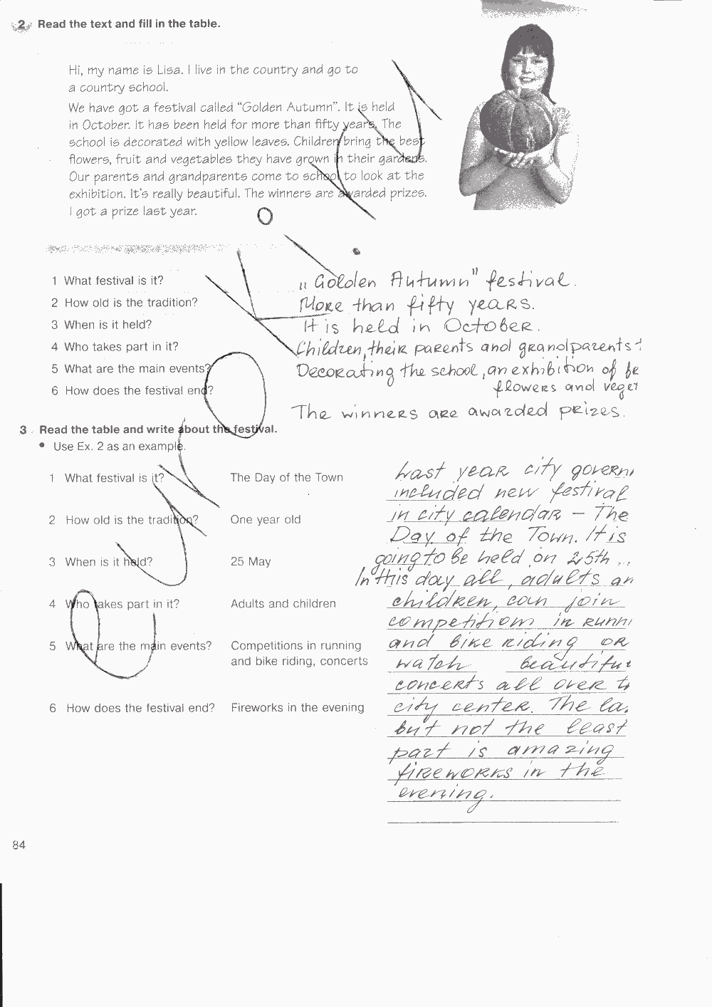 Рабочая тетрадь. Workbook, 7 класс, Н. Деревянко, С. Жаворонкова, Л. Козятинская, 2014 - 2016, задание: стр. 84