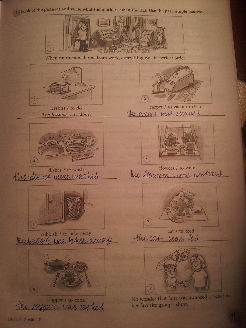 Рабочая тетрадь, 7 класс, Биболетова М.З., Бабушис Е.Е., 2015, задание: стр.41