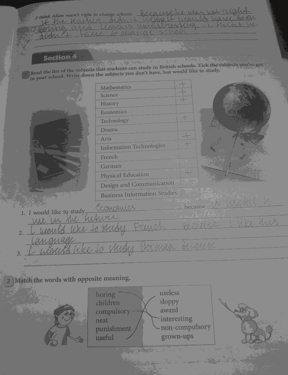 Рабочая тетрадь, 7 класс, Биболетова М.З., Бабушис Е.Е., 2015, задание: стр.53