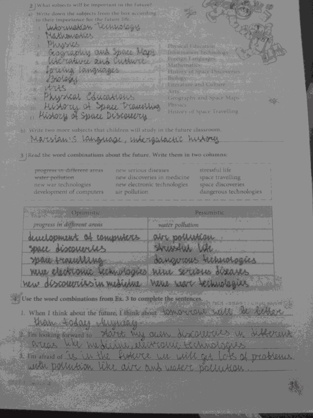 Рабочая тетрадь, 7 класс, Биболетова М.З., Бабушис Е.Е., 2015, задание: стр.11