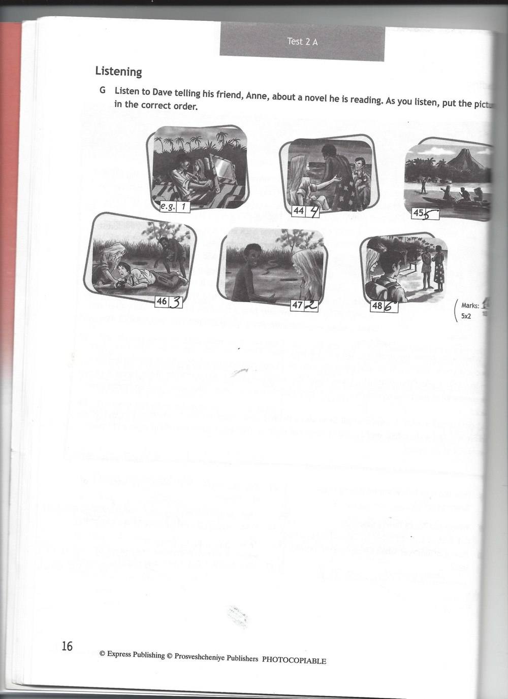 Spotlight 7: Test Booklet. Контрольные задания, 7 класс, Ваулина Юлия, Вирджиния Эванс, Дули Дженни, 2015, задание: стр. 16