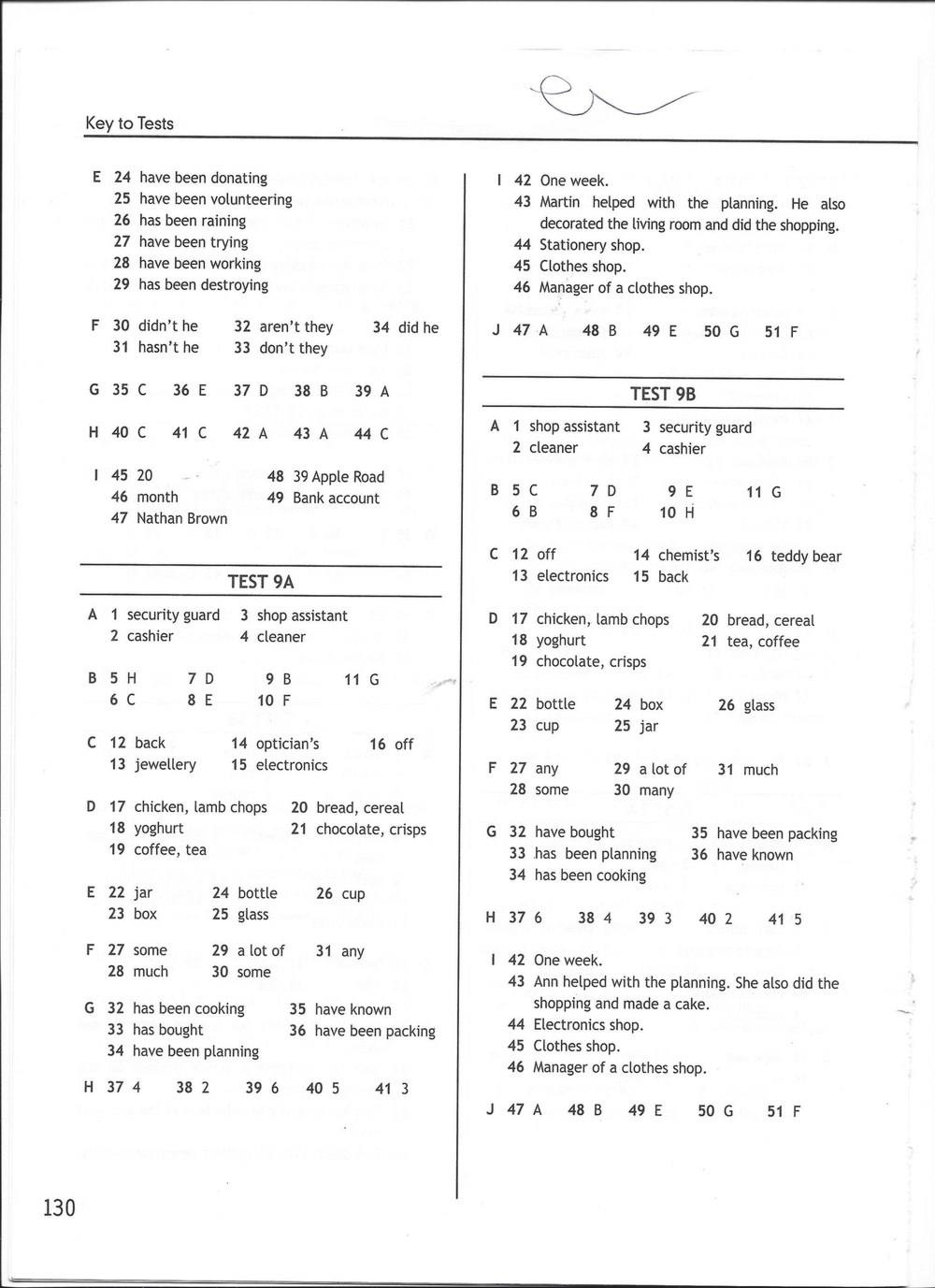 Spotlight 7: Test Booklet. Контрольные задания, 7 класс, Ваулина Юлия, Вирджиния Эванс, Дули Дженни, 2015, задание: стр. 130