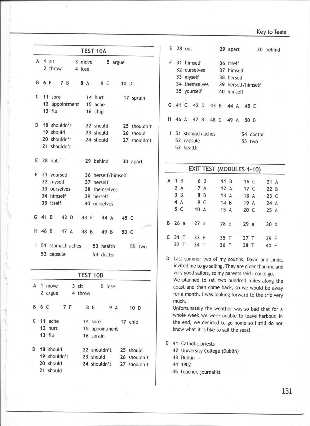 Spotlight 7: Test Booklet. Контрольные задания, 7 класс, Ваулина Юлия, Вирджиния Эванс, Дули Дженни, 2015, задание: стр. 131