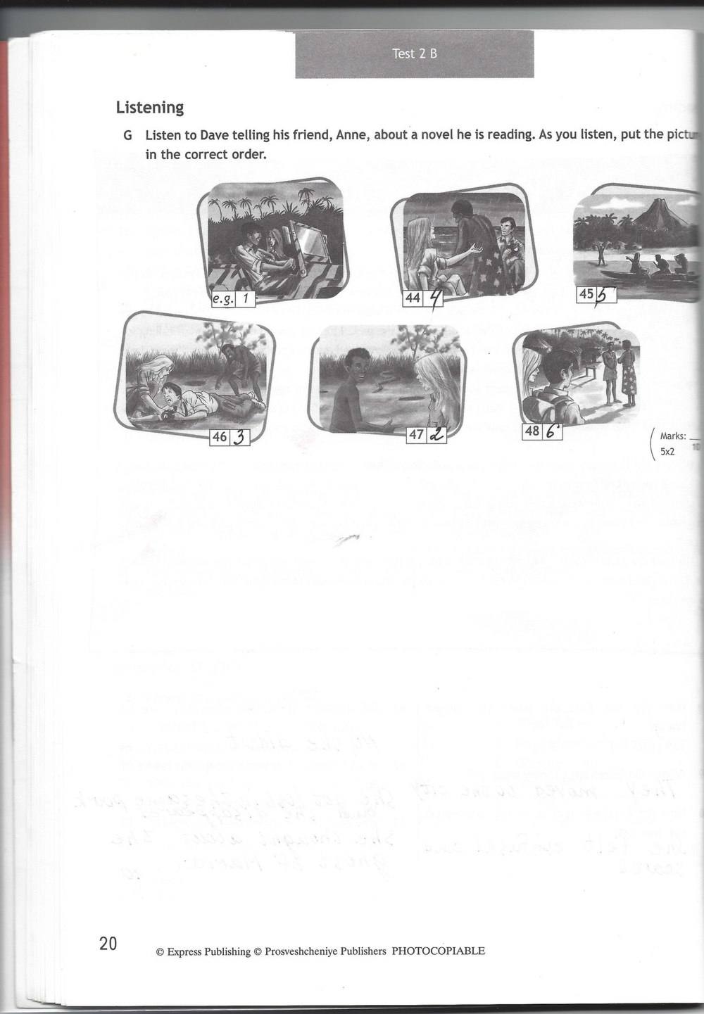 Spotlight 7: Test Booklet. Контрольные задания, 7 класс, Ваулина Юлия, Вирджиния Эванс, Дули Дженни, 2015, задание: стр. 20