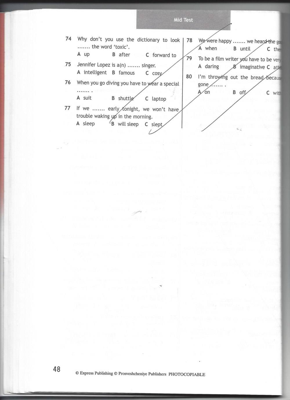 Spotlight 7: Test Booklet. Контрольные задания, 7 класс, Ваулина Юлия, Вирджиния Эванс, Дули Дженни, 2015, задание: стр. 48