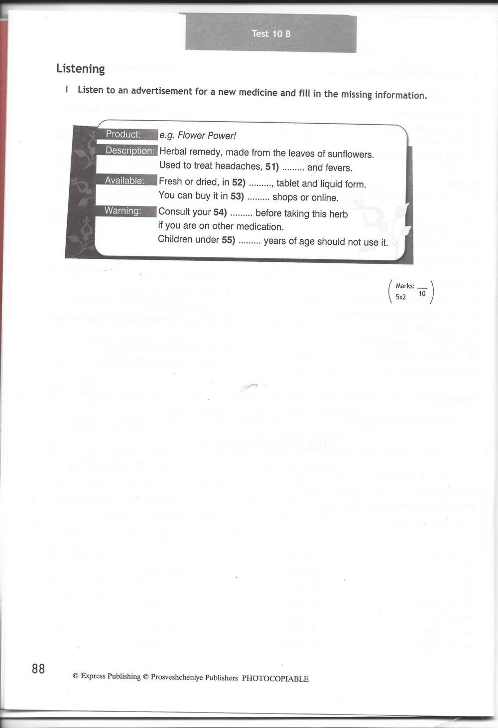 Spotlight 7: Test Booklet. Контрольные задания, 7 класс, Ваулина Юлия, Вирджиния Эванс, Дули Дженни, 2015, задание: стр. 88
