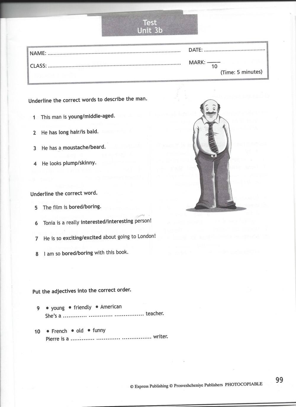 Spotlight 7: Test Booklet. Контрольные задания, 7 класс, Ваулина Юлия, Вирджиния Эванс, Дули Дженни, 2015, задание: стр. 99