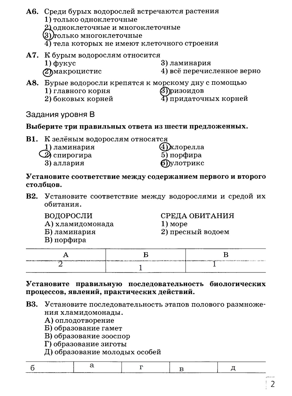 Рабочая тетрадь, 7 класс, Захаров В.Б., Сонин Н.И., 2015, задание: стр. 25