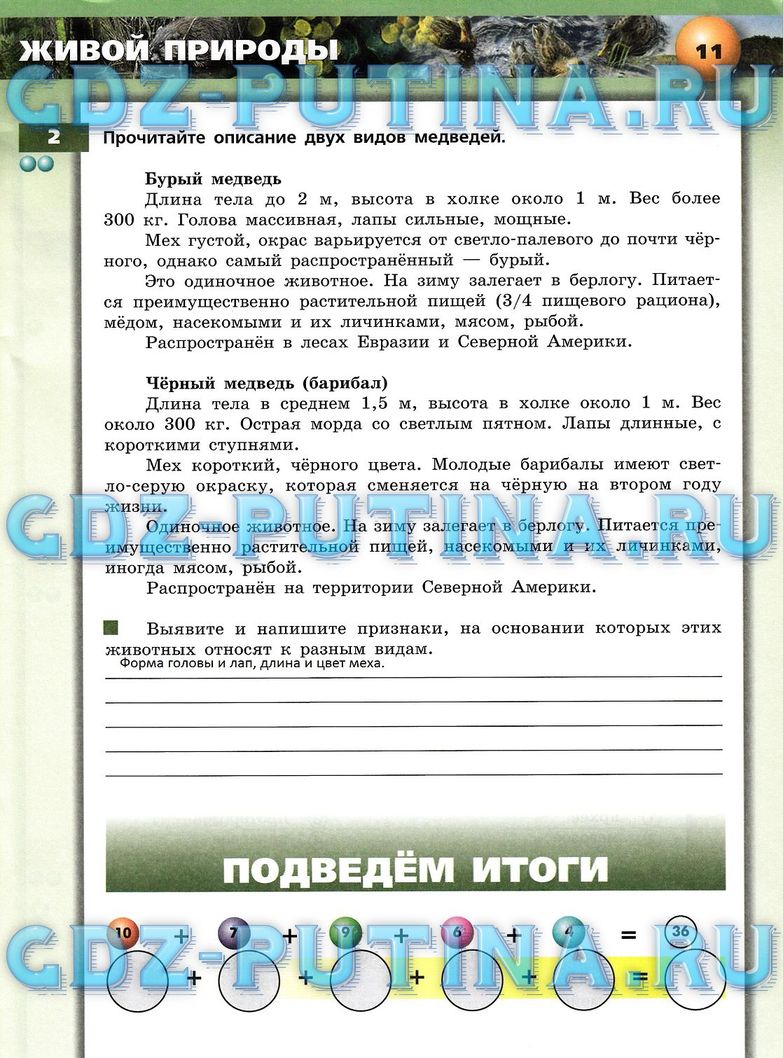 Рабочая тетрадь, 7 класс, Сухорукова Л.Н., Кучменко В.С., Власова Е.А., 2014, задание: 11