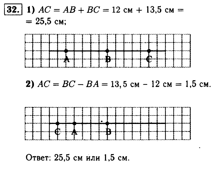 Геометрия, 7 класс, Атанасян, Бутузов, Кадомцев, 2003-2012, Геометрия 7 класс Атанасян Задание: 32