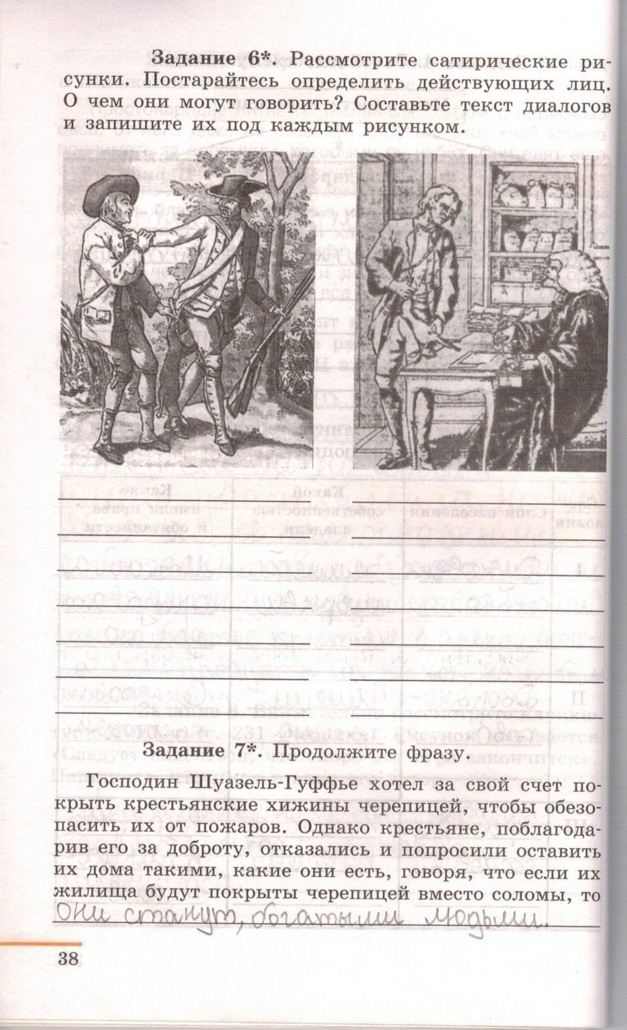 Рабочая тетрадь. Часть 2. 1500-1800, 7 класс, Юдовская А.Я., Ванюшкина Л.М., 2009, задание: стр. 38
