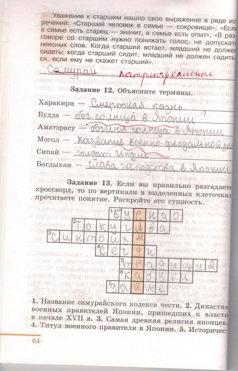 Рабочая тетрадь. Часть 2. 1500-1800, 7 класс, Юдовская А.Я., Ванюшкина Л.М., 2009, задание: стр. 64