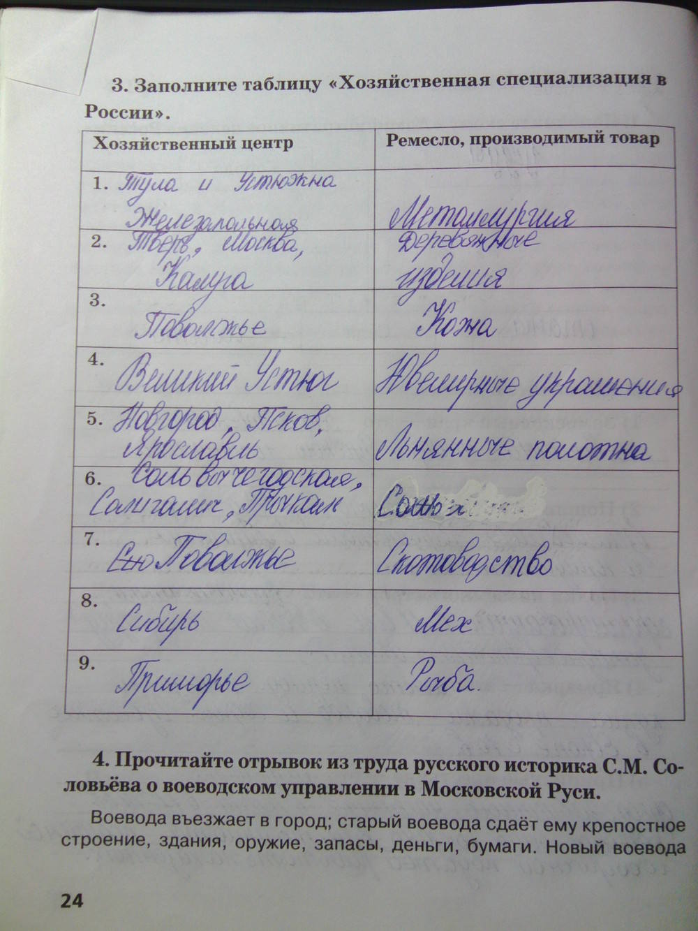 К учебнику Е.В. Пчелова, 7 класс, Кочегаров К.А., 2015, задание: стр.24