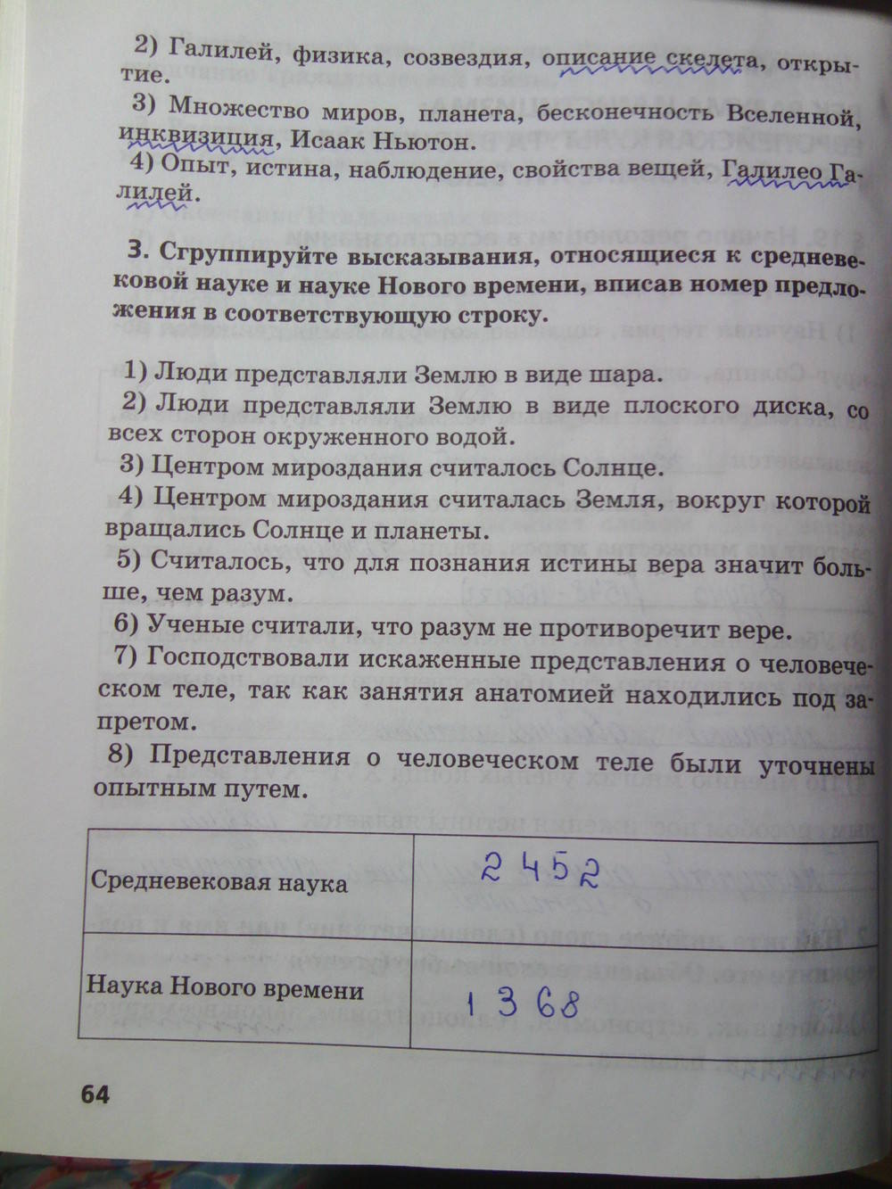 Рабочая тетрадь. К учебнику О.В. Дмитриевой. История Нового времени. ХV-ХVII век, 7 класс, Стецюра Т.Д., 2015, задание: Стр.64