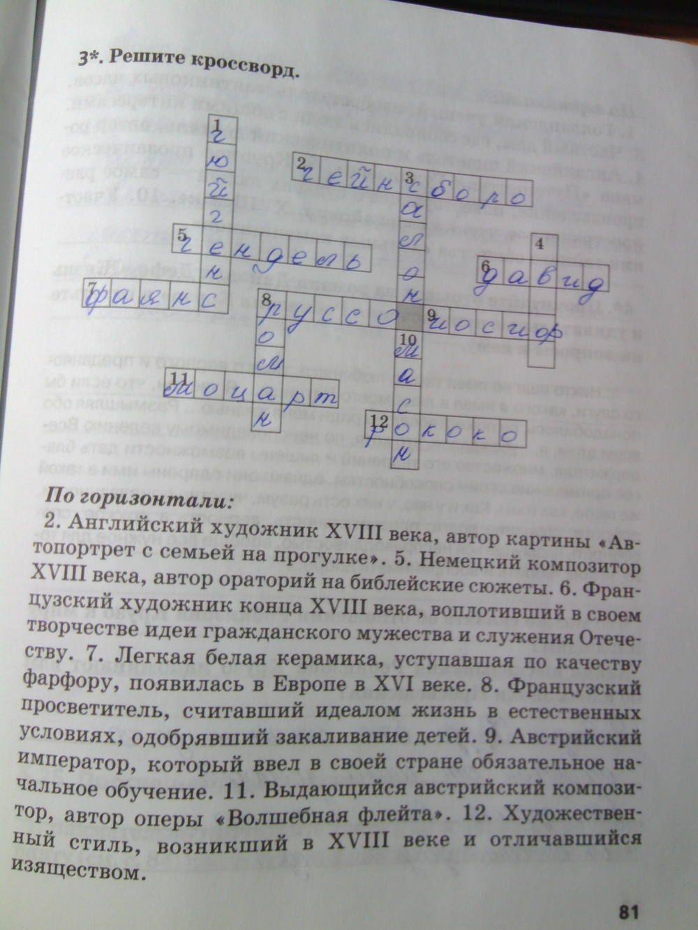 Рабочая тетрадь. К учебнику О.В. Дмитриевой. История Нового времени. ХV-ХVII век, 7 класс, Стецюра Т.Д., 2015, задание: Стр.81