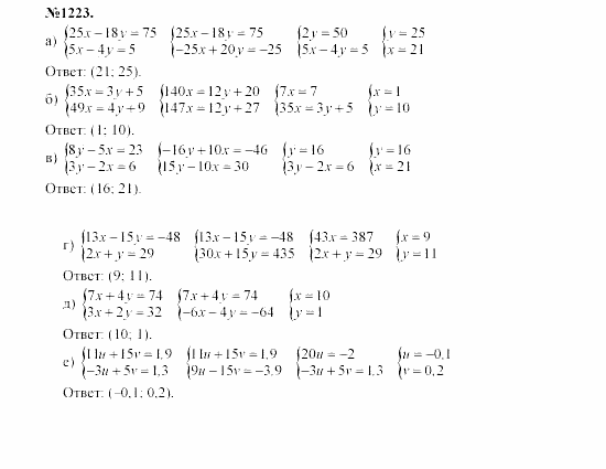 Алгебра, 7 класс, Макарычев, Миндюк, 2003, Дополнительные упражнения к §16 Задание: 1223
