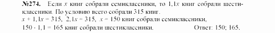 Алгебра, 7 класс, Макарычев, Миндюк, 2003, 11. Вычисление значений функций по формуле Задание: 274