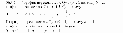 Алгебра, 7 класс, Макарычев, Миндюк, 2003, 15. Взаимное расположение графиков линейных функций Задание: 347