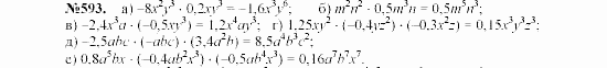 Алгебра, 7 класс, Макарычев, Миндюк, 2003, Дополнительные упражнения к §7 Задание: 593