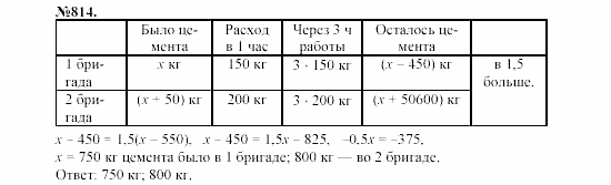 Алгебра, 7 класс, Макарычев, Миндюк, 2003, Дополнительные упражнения к §10 Задание: 814
